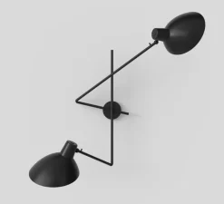 Applique*Astep Applique murale, VV Cinquanta Twin, , L113cm, H53,8cm - noir