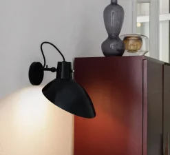 Applique murale, VV Cinquanta, noir, Ø27,4cm, H18,3cm - Astep