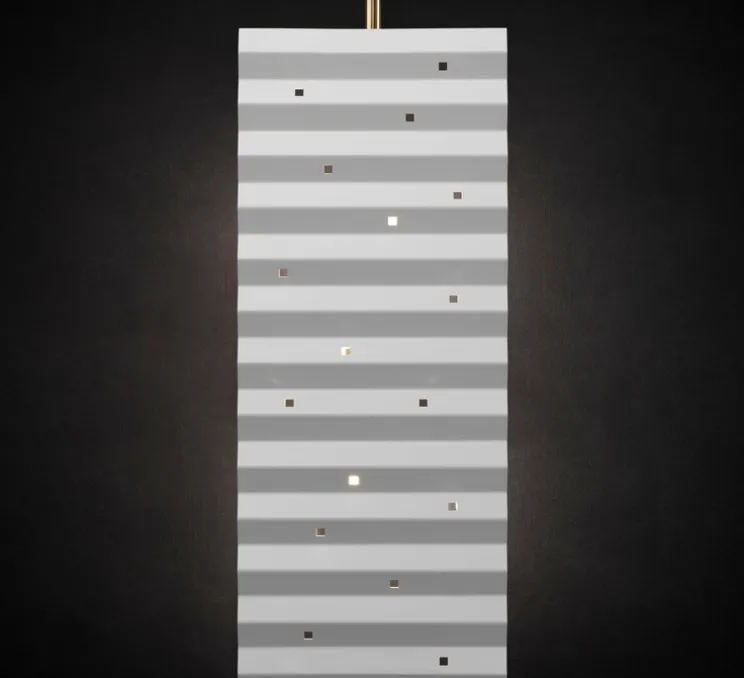 Applique murale, Wallie, Blanc, Laiton, L26cm, H80cm - Tato Italia