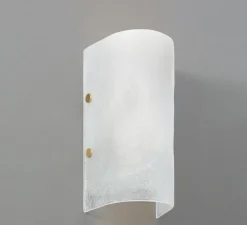 Applique*CTO lighting Applique murale, Whistler ,, IP44, L14cm, H30cm - verre soufflé, laiton