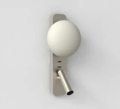 Applique*Astro Applique murale, Zeppo Reader, , L15cm, H34cm - nickel mat