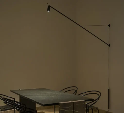 Applique, orientable, Swan, noir mat, LED, 2700K, 839lm, L10cm, H165cm - Nemo Lighting