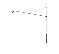 Applique, orientable, Swan, noir mat, LED, 2700K, 839lm, L10cm, H165cm - Nemo Lighting
