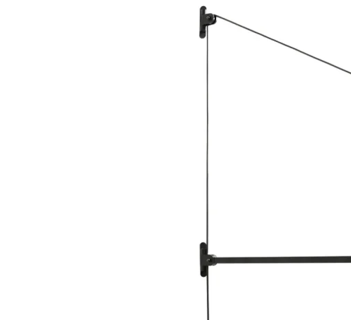 Applique, orientable, Swan, noir mat, LED, 2700K, 839lm, L10cm, H165cm - Nemo Lighting