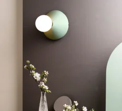 Applique|Plafonnier & Spot*Plato Design Applique ou plafonnier, Ada, , Ø17,5cm, H7,5cm - Vert menthe