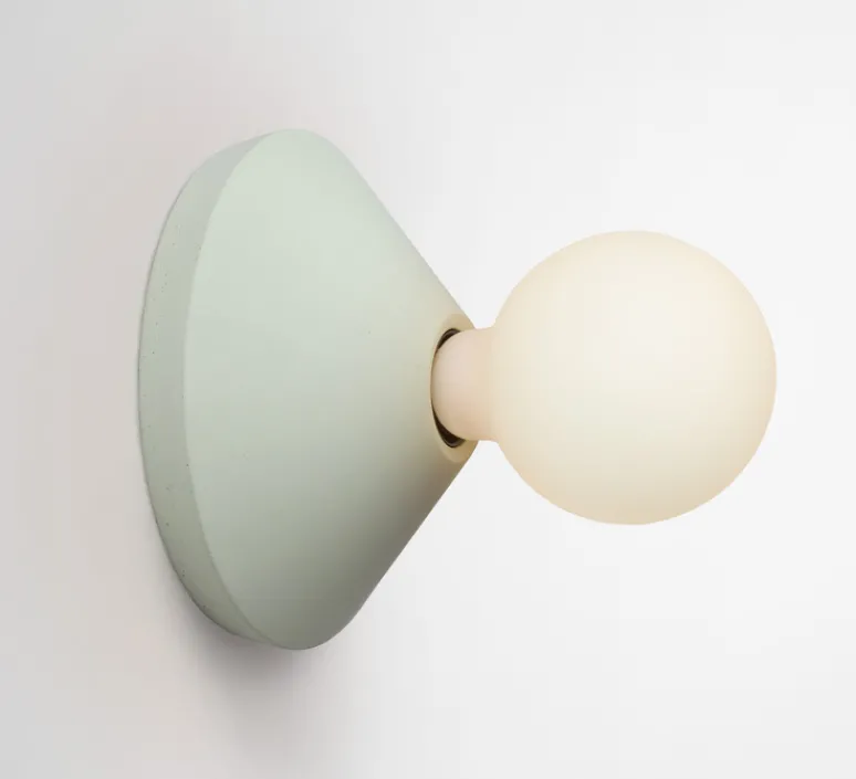 Applique|Plafonnier & Spot*Plato Design Applique ou plafonnier, Ada, , Ø17,5cm, H7,5cm - Vert menthe