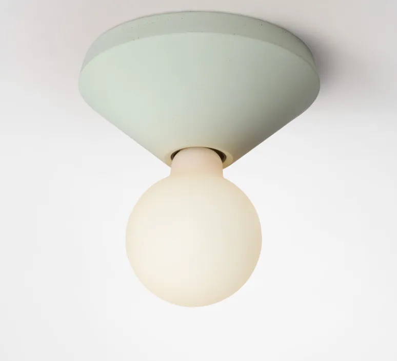 Applique|Plafonnier & Spot*Plato Design Applique ou plafonnier, Ada, , Ø17,5cm, H7,5cm - Vert menthe