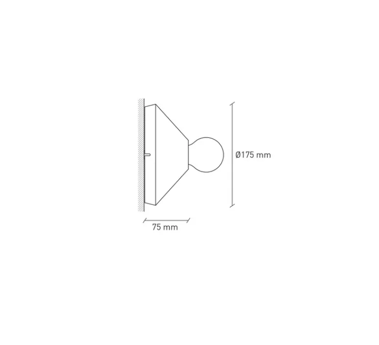 Applique|Plafonnier & Spot*Plato Design Applique ou plafonnier, Ada, , Ø17,5cm, H7,5cm - Vert menthe
