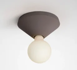 Applique|Plafonnier & Spot*Plato Design Applique ou plafonnier, Ada, , Ø17,5cm, H7,5cm - Marron