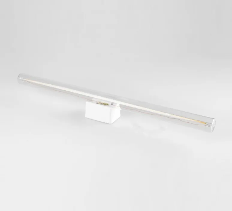 Plafonnier & Spot|Applique*Zangra Applique ou plafonnier, Adrien, , ampoule tubulaire transparente, L50cm, H6cm - blanc