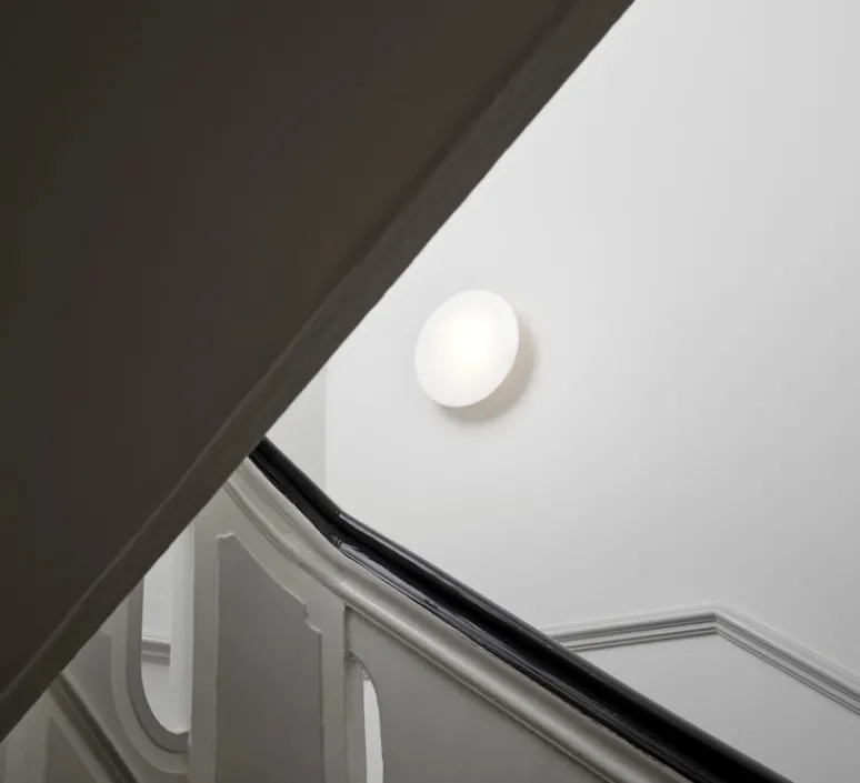 Plafonnier & Spot|Applique*Louis Poulsen Applique ou plafonnier, AJ Eklipta, avec orifice latéral câble, , IP44, Ø45cm, H10cm - blanc