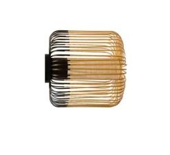 Plafonnier & Spot|Applique*Forestier Applique ou plafonnier, Bamboo Light S, noir, Ø35cm, H23cm - bambou, noir
