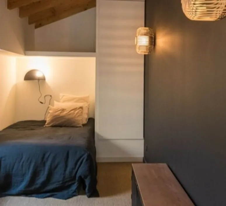 Plafonnier & Spot*Forestier Applique ou plafonnier, Bamboo Light M, noir, Ø45cm, H40cm - bambou, noir