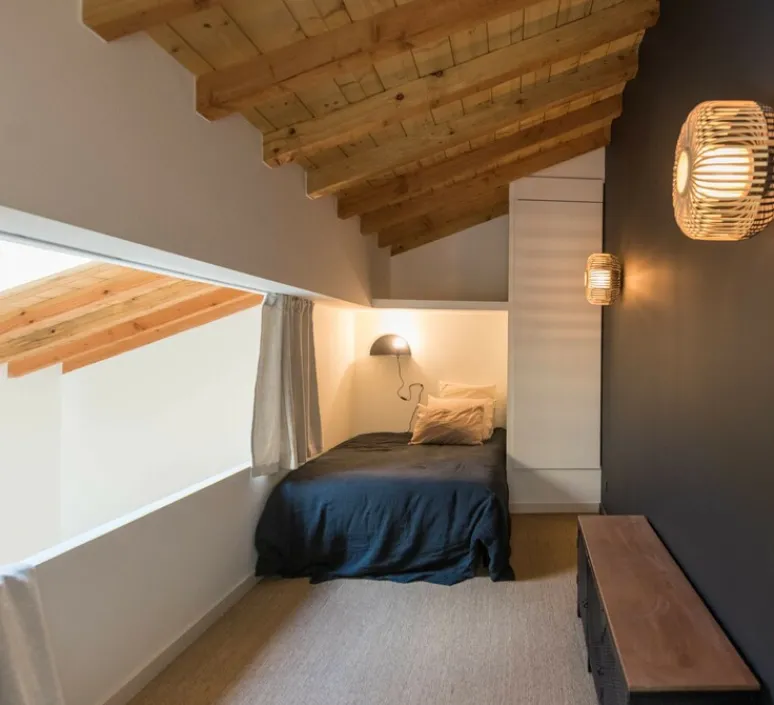 Plafonnier & Spot*Forestier Applique ou plafonnier, Bamboo Light M, noir, Ø45cm, H40cm - bambou, noir