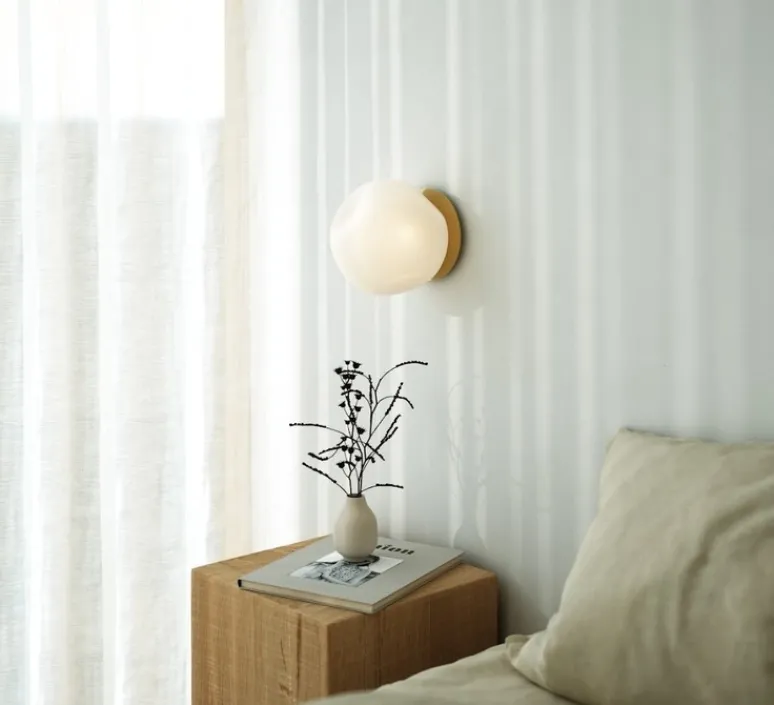 Applique|Plafonnier & Spot*Nordic Tales Applique ou plafonnier, Barocco, , Ø20cm, H21cm - blanc et laiton