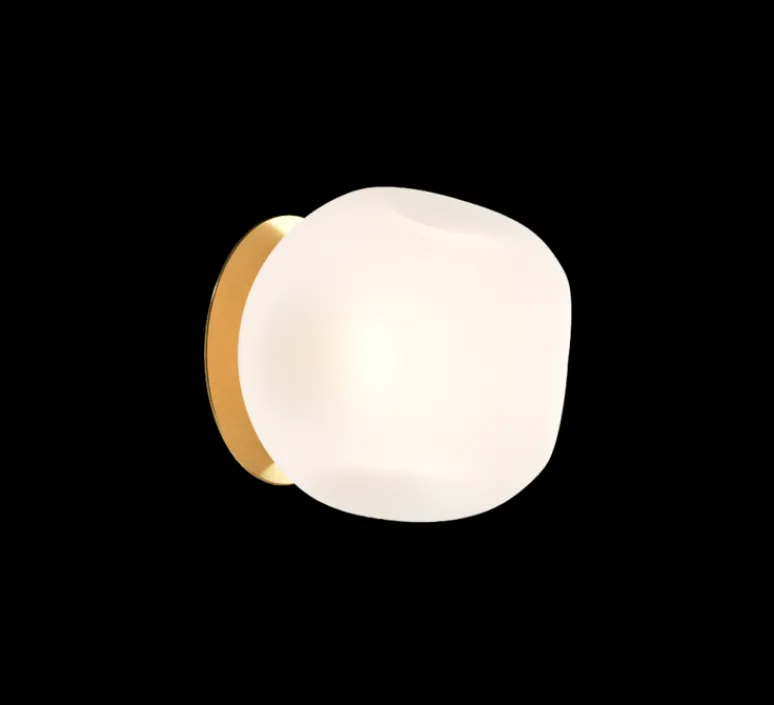 Applique|Plafonnier & Spot*Nordic Tales Applique ou plafonnier, Barocco, , Ø20cm, H21cm - blanc et laiton