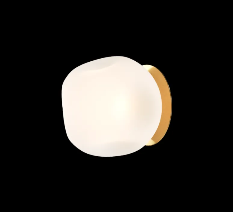 Applique|Plafonnier & Spot*Nordic Tales Applique ou plafonnier, Barocco, , Ø20cm, H21cm - blanc et laiton