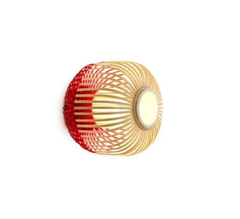 Plafonnier & Spot|Applique*Forestier Applique ou plafonnier, Bamboo Light XS, , Ø27cm, H20cm - rouge