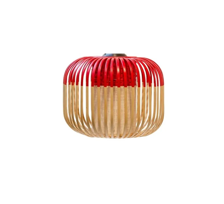Plafonnier & Spot|Applique*Forestier Applique ou plafonnier, Bamboo Light XS, , Ø27cm, H20cm - rouge