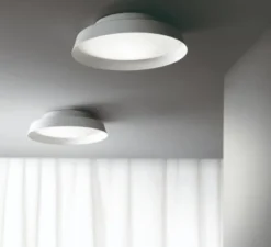 Applique ou Plafonnier, Boop !, blanc, LED, 2700K, 2300lm, Ø37cm, H10cm - Carpyen