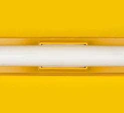 Applique ou plafonnier, Brad, jaune, L50cm, H5cm - Zangra