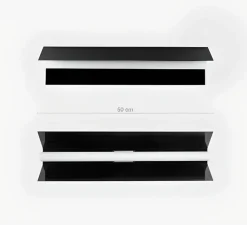 Plafonnier & Spot|Applique*Zangra Applique ou plafonnier, Bridget 50, , L13,5cm, H50cm - noir