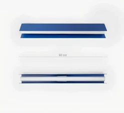 Applique|Plafonnier & Spot*Zangra Applique ou plafonnier, Brad, , L50cm, H5cm - bleu