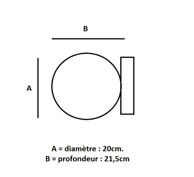 Applique ou plafonnier, Bright Modeco, laiton, verre opalin, IP44, Ø20cm, P21,5cm - Nordic Tales