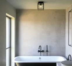 Plafonnier & Spot|Applique*Buster & Punch Applique ou plafonnier, Caged wet, petit, , IP44, L16,9cm, H17,3cm - métal noir