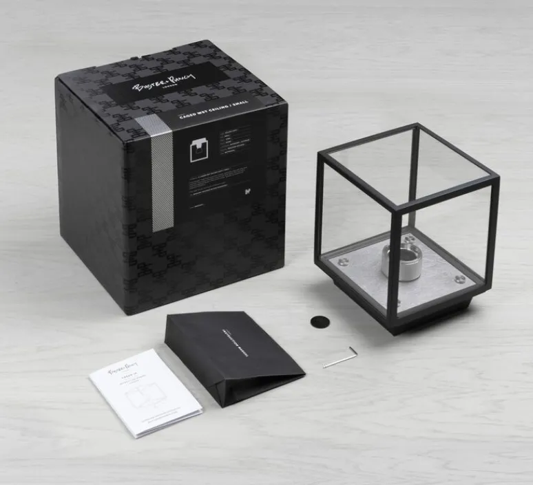 Applique|Plafonnier & Spot*Buster & Punch Applique ou plafonnier, Caged wet, petit, , IP44, L16,9cm, H17,3cm - gris acier