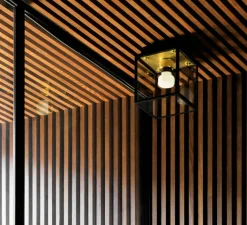 Applique|Plafonnier & Spot*Buster & Punch Applique ou plafonnier, Caged wet, petit, , IP44, L16,9cm, H17,3cm - laiton