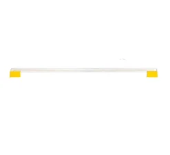 Applique ou plafonnier, Charline, jaune, Tube S14s opalin, L100cm, H3cm - Zangra