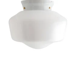 Applique|Plafonnier & Spot*Zangra Applique ou plafonnier, Chaella, avec glass.L.002, , verre opalin, Ø25cm, H23cm - blanc