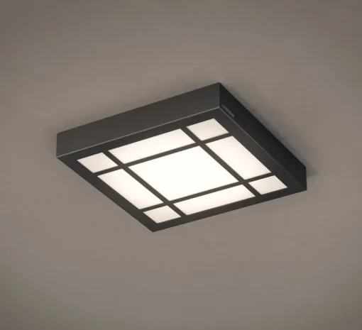 Applique|Plafonnier & Spot*Raphaël Armand Applique ou plafonnier, Claustral 300, , LED, 3000K, 1440 lm, L30cm, H30cm - noir