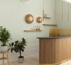 Applique ou plafonnier, Clava Up, chêne naturel, Ø35cm, H16cm - Umage