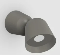 Plafonnier & Spot|Applique*Zero Applique ou plafonnier, Convex, , LED, 4000K, 1250 lm, Ø12,4cm, H25,4cm - gris