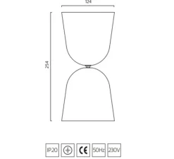 Plafonnier & Spot|Applique*Zero Applique ou plafonnier, Convex, , LED, 4000K, 1250 lm, Ø12,4cm, H25,4cm - noir