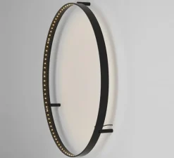 Applique|Plafonnier & Spot*Le Deun Applique ou plafonnier, Curve 60, avec alimentation déportée, , LED, dim, 2700K, 1056 lm, Ø62cm, H8cm - noir