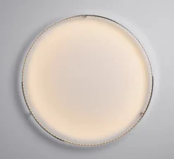 Applique|Plafonnier & Spot*Le Deun Applique ou plafonnier, Curve 80, avec alimentation déportée, , LED, dim, 2700K, 1400 lm, Ø83cm, H8cm - aluminium