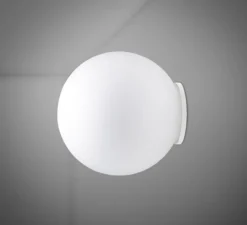 Plafonnier & Spot|Applique*Fabbian Applique ou plafonnier de salle de bain, Lumi, , IP40, Ø33cm, H35cm - blanc