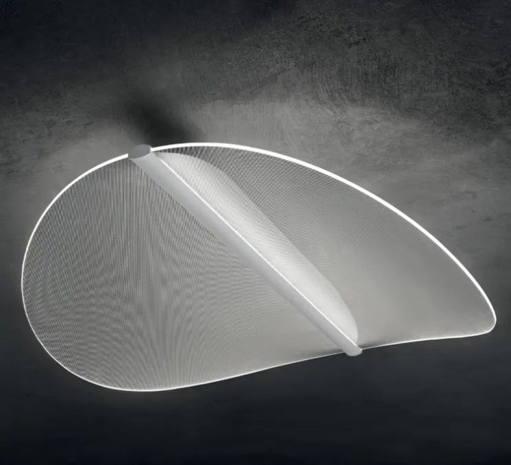 Applique ou plafonnier, Diphy, transparent, LED, dim, 3000K, 4370 lm, L75,6cm, H52cm - Stilnovo