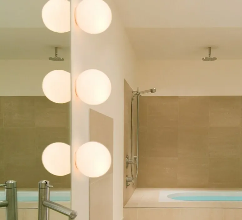 Plafonnier & Spot|Applique*Artemide Applique ou plafonnier, Dioscuri, , IP44, E14, Ø14cm - blanc