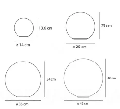 Plafonnier & Spot|Applique*Artemide Applique ou plafonnier, Dioscuri, , Ø25cm, IP65 - blanc