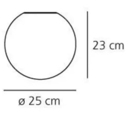 Plafonnier & Spot|Applique*Artemide Applique ou plafonnier, Dioscuri, , Ø25cm, IP65 - blanc