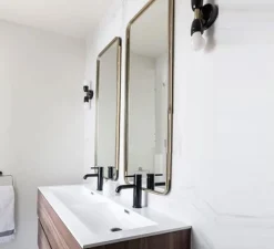 Applique*Zangra Applique ou plafonnier double, Light.036 , , H17,2cm, P8cm - noir, laiton