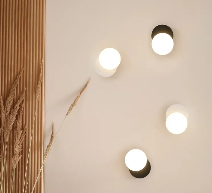 Applique ou plafonnier, Dot 01, blanc, LED, 2700K, 200 lm, Ø11cm, P3,3cm - Tunto