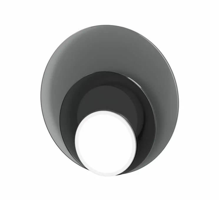 Applique ou plafonnier, Dot 06, gris, LED, 2700K, 200 lm, Ø25cm, P3,3cm - Tunto