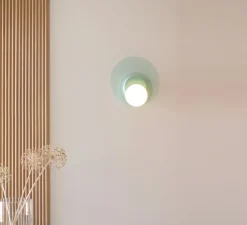 Applique ou plafonnier, Dot 06, vert, LED, 2700K, 200 lm, Ø25cm, P3,3cm - Tunto