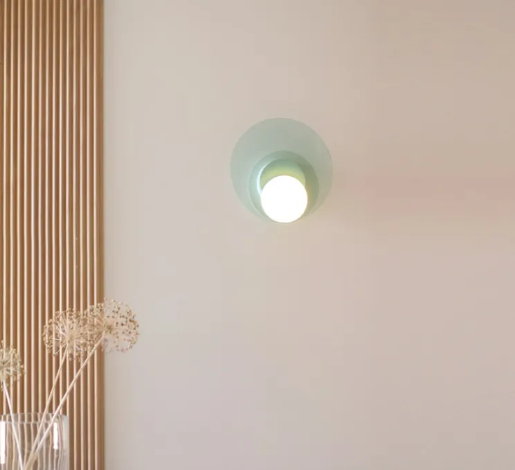 Applique ou plafonnier, Dot 06, vert, LED, 2700K, 200 lm, Ø25cm, P3,3cm - Tunto