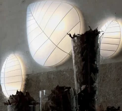 Applique|Plafonnier & Spot*Karman Applique ou plafonnier, Eden Adamo, , L38cm, H72cm - blanc